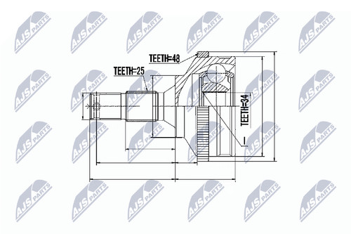Nty kit giunti albero motore - nty,