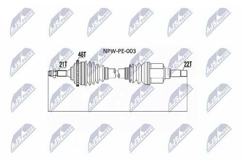 Albero motore nty npw - motore,